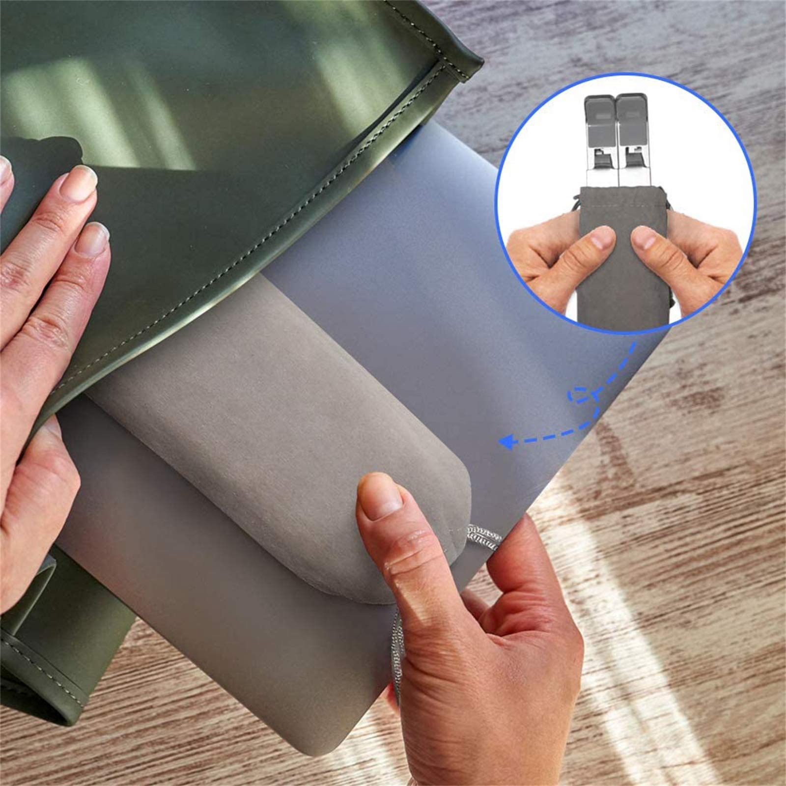Soporte para Computadora Portátil, Soporte para Portátil con Ajuste De Altura De 6Niveles, Soporte Vertical Plegable De Aluminio para Tableta,Computadora Portátil 9,7-15,6''