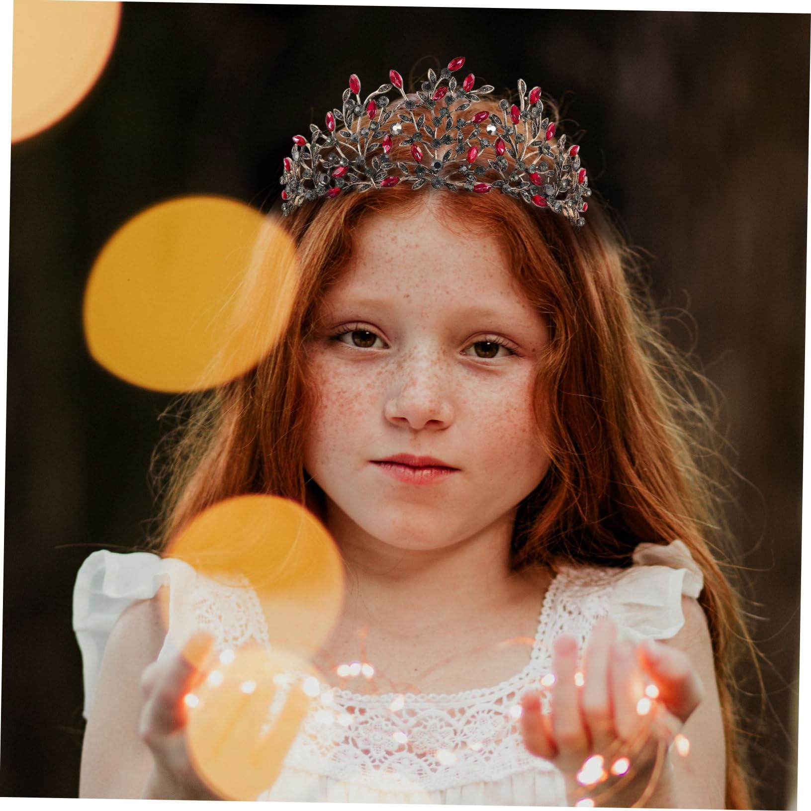 Amosfun 3 Piezas Tiara Nupcial De Diamantes Negros Para Mujer Princesa De Cristal Negras Para Mujer Accesorios Para El Cabello Para Mujeres Aleación Elegante Joya Novia