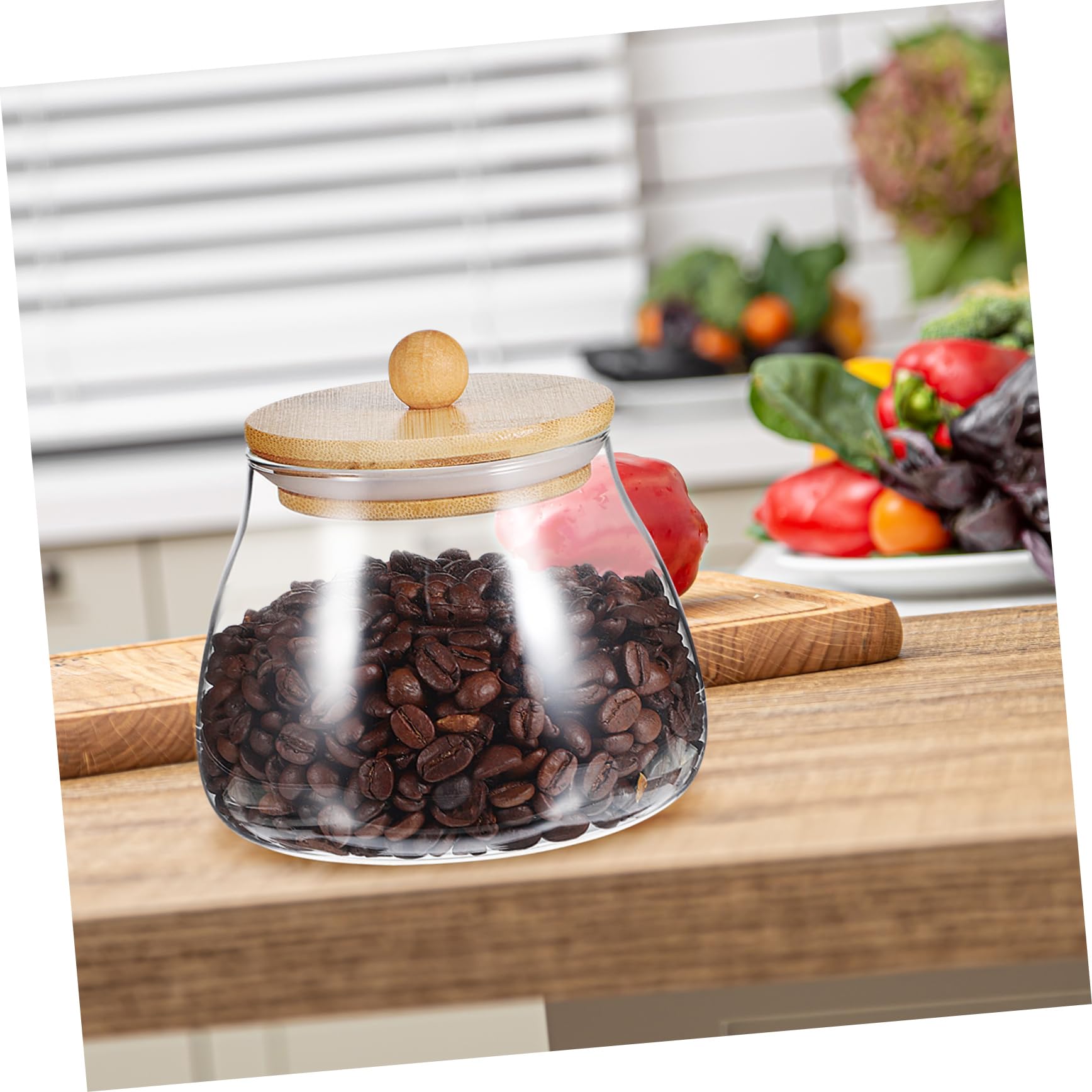 TOYANDONA 4 Piezas tarro de dulces hermético masón condimento recipiente tapa Contenedores tarros de avena durante la noche jarra de té envases de tarro de cristal Vidrio
