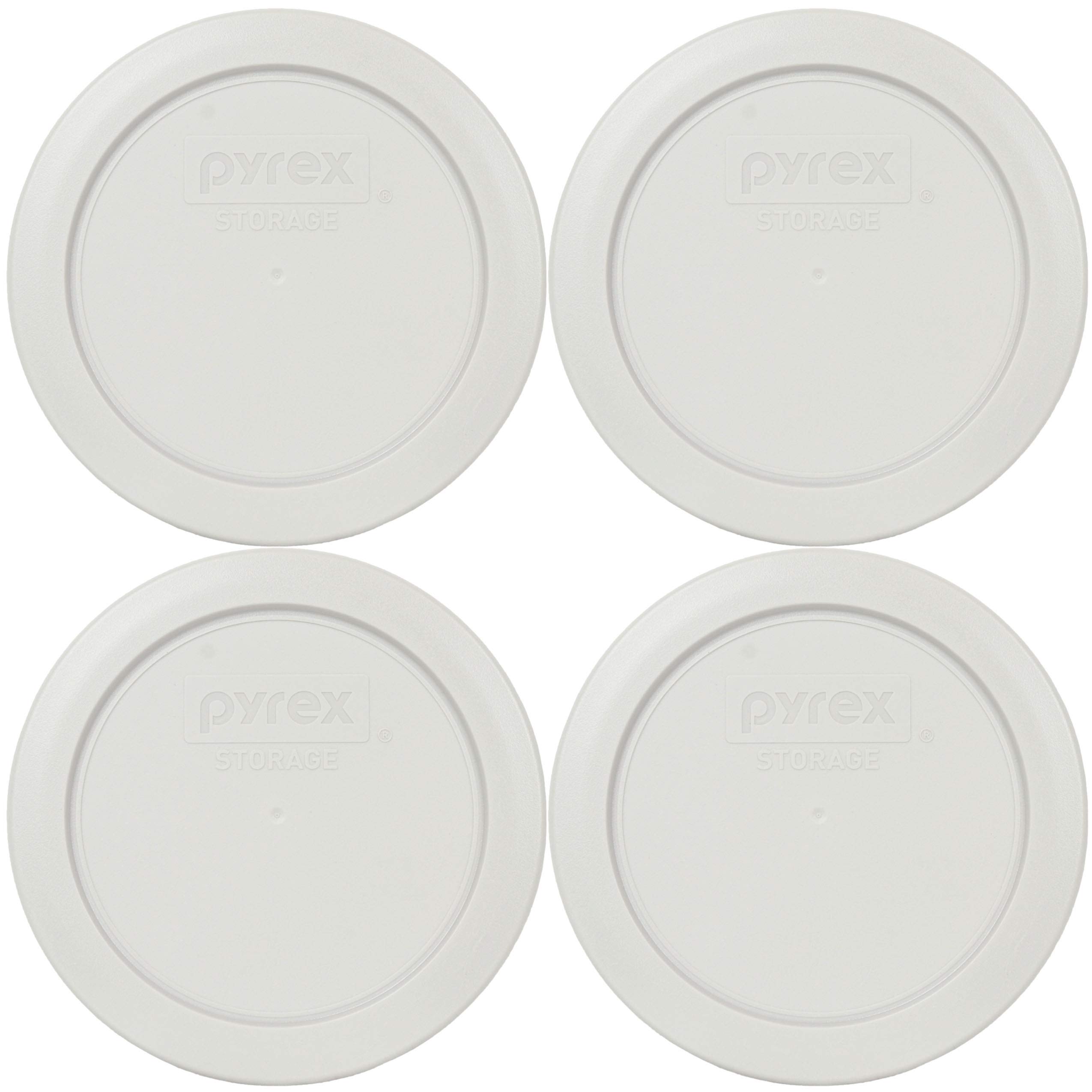 Couvercle Pyrex 7200-PC argenté en plastique rond pour plat de conservation x4