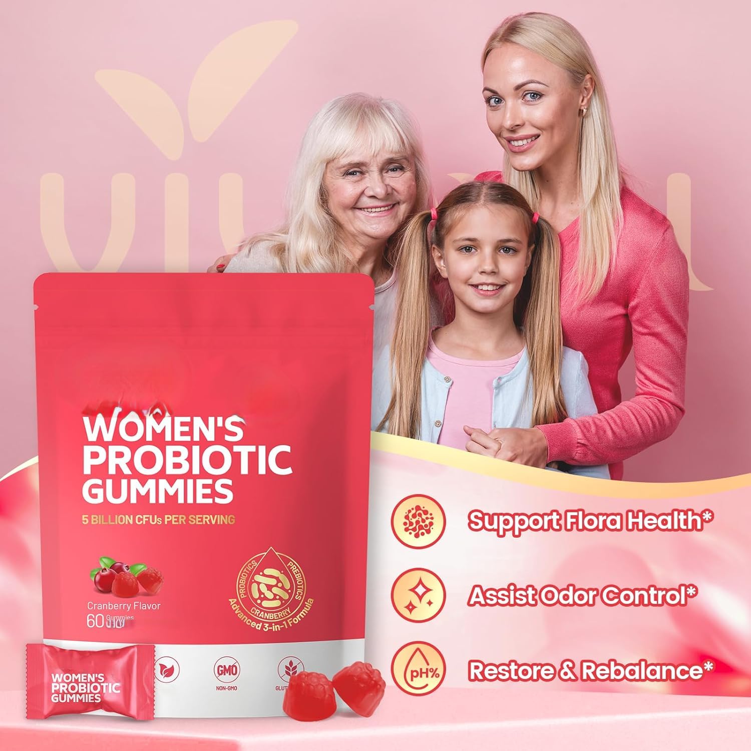 Gomme probiotiche da donna