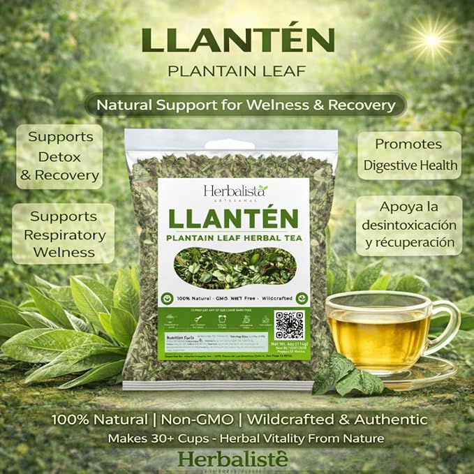 Té de Llantén Premium 113 g Hierba Suelta Infusión Natural miniatura 3