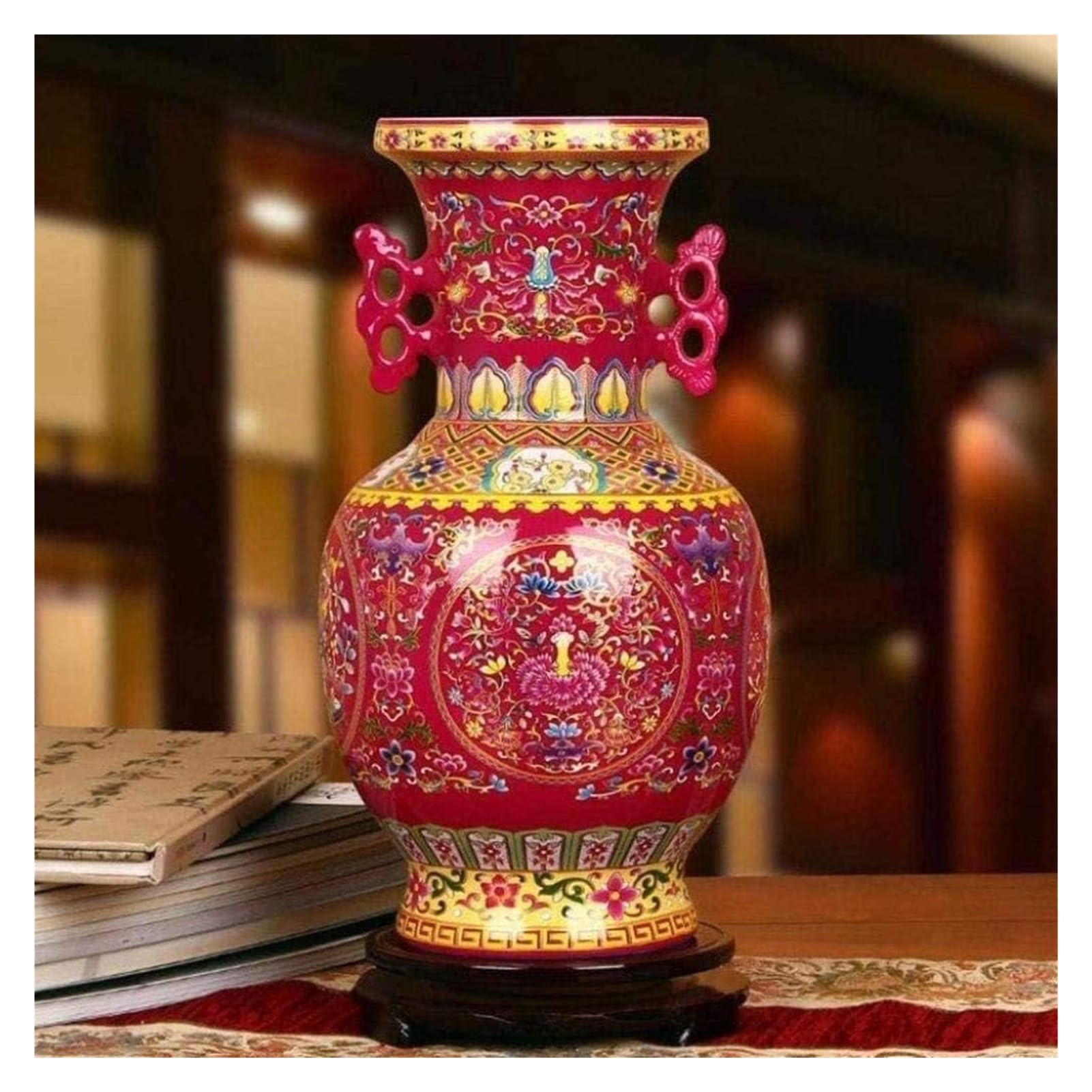 Vase Desktop Wedding Decoration Ornamental Beautiful Ceramic Flower Excellent Porcelain Jingdezhen Ceramics