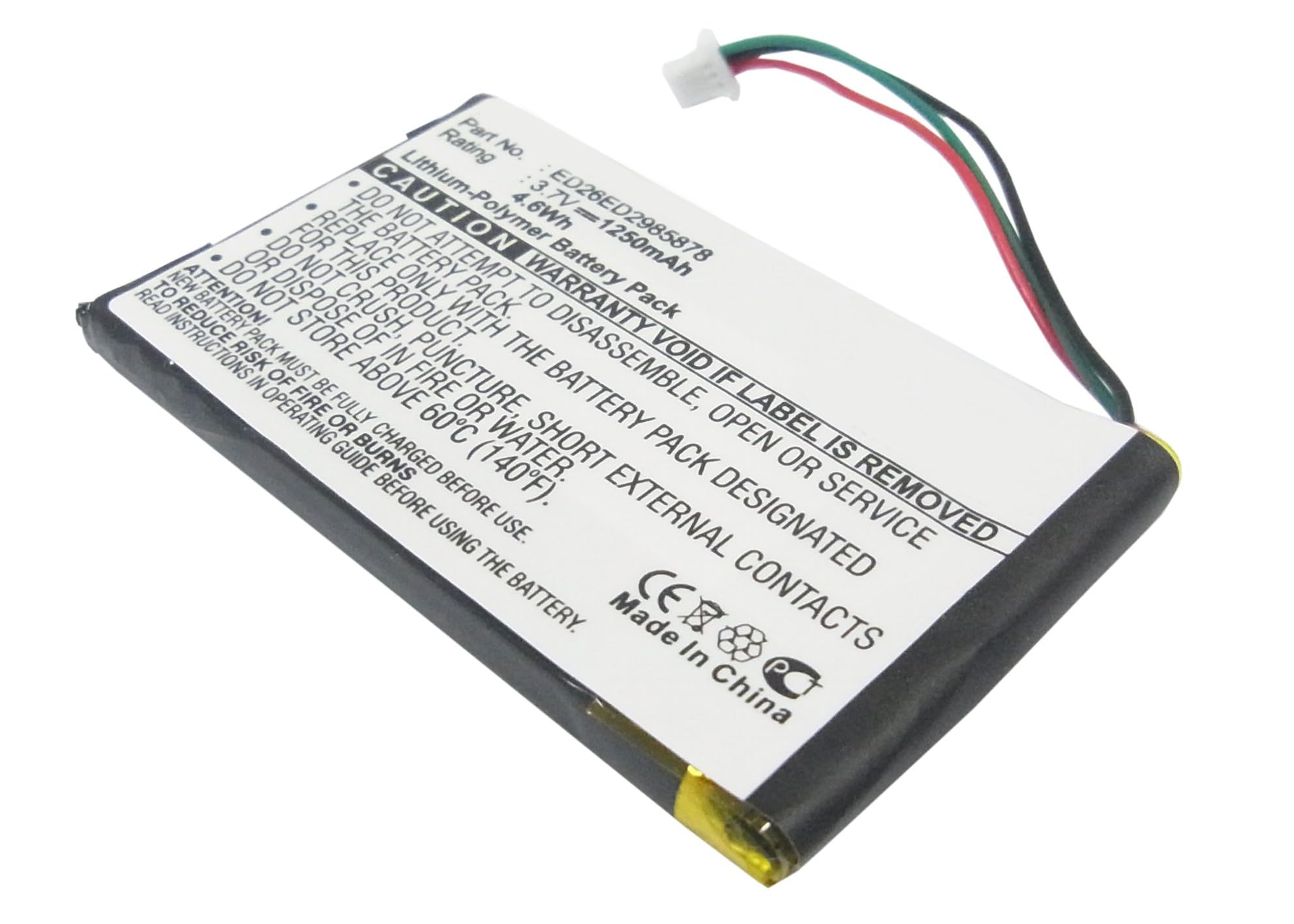 Synergy Digital GPS Battery, Works with Garmin Nuvi 770 GPS, (Li-Pol, 3.7V, 1250 mAh) Ultra High Capacity Battery