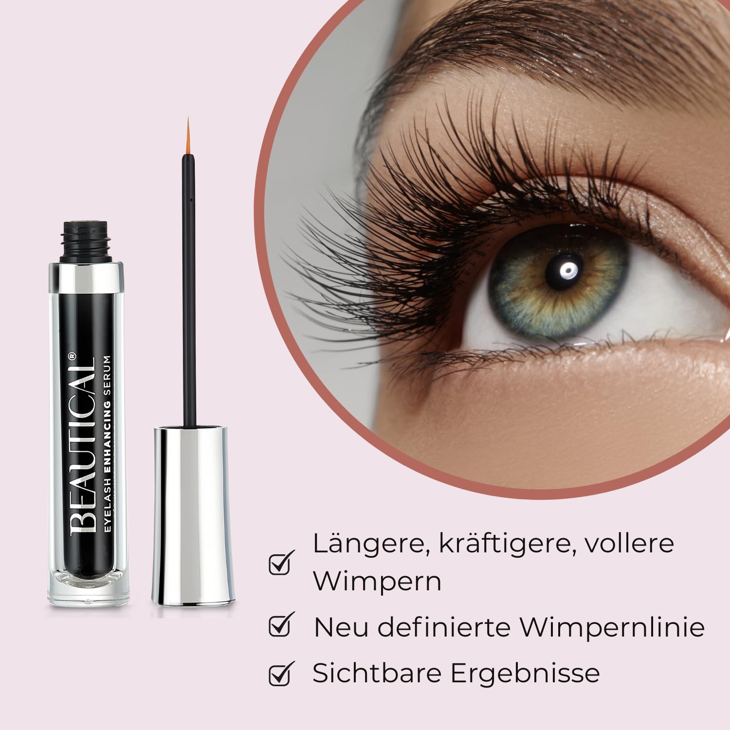 Wimpernserum mit Biotin und Hyaluronsäure, 3 ml