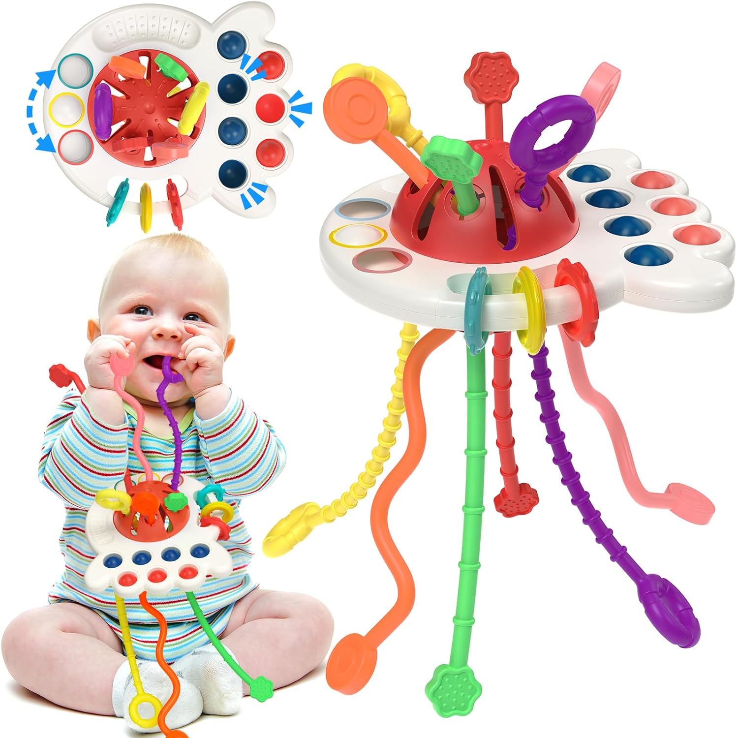Unlock Playtime: Review of Baby Sensory Montessori Silicone Pull String ...