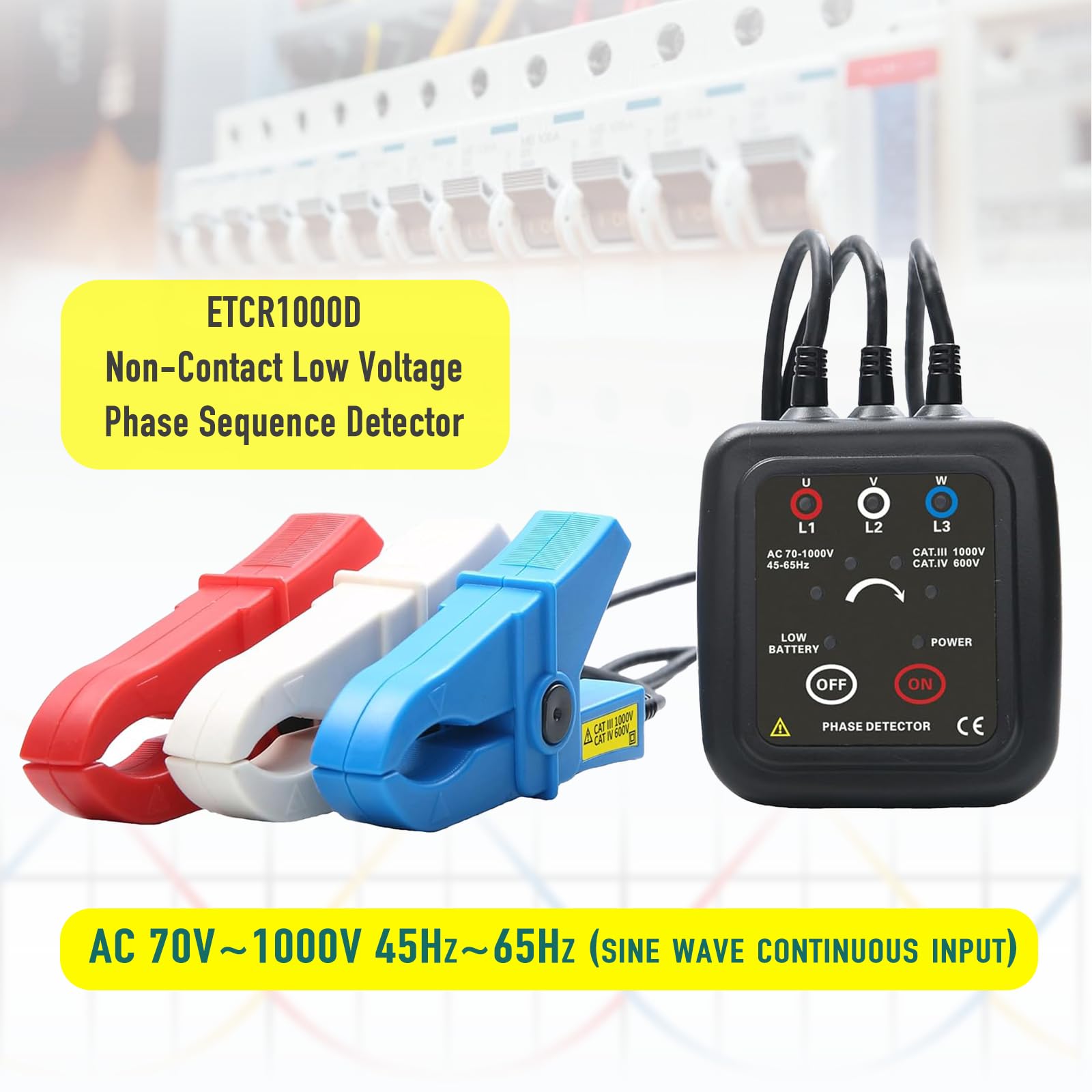 Non-Contact Phase Sequence Tester - Safe Electrical Testing -2