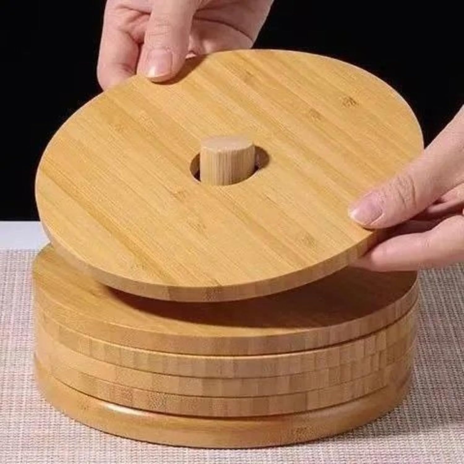 Kitchen and Household Bamboo Thick Circular Water Cup Tableware and cookware Insulation pad