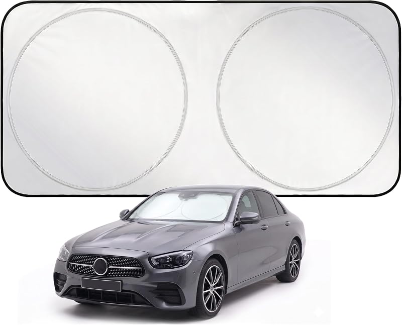 EzyShade Car Windshield Sun Shade. See Vehicle Size-Chart. Medium (M) Size | Foldable 1-Piece Sunshade with Shield-X Reflective Technology. Sun Visor for SUV, Truck, Car Window Front. See Size Chart