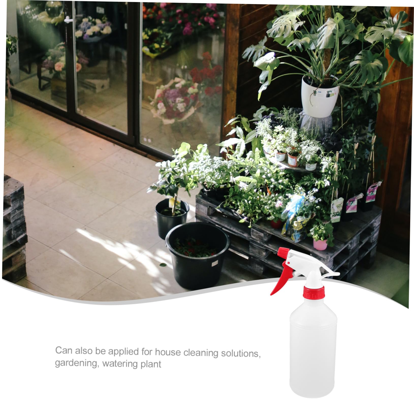 TOYANDONA Botellas Pulverizadoras de Plástico Blanco para Plantas y Cabello Diseño Hermético a Prueba de Fugas Paquete de 6 de 500ml Color Aleatorio en Actividades al Aire Libre