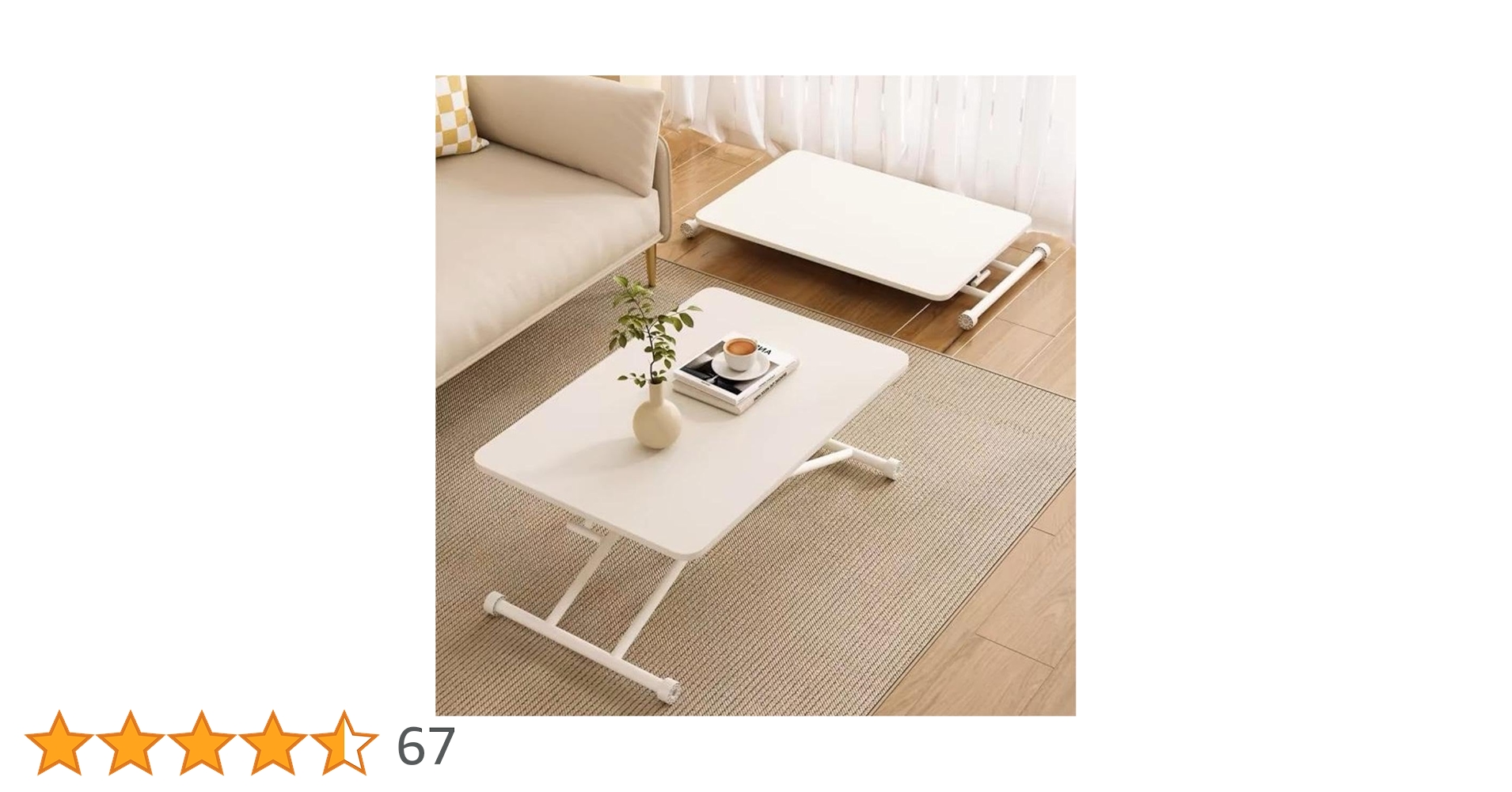 Amazon.co.jp: Yumcute 昇降テーブル ガス圧昇降式テーブル 幅90cm