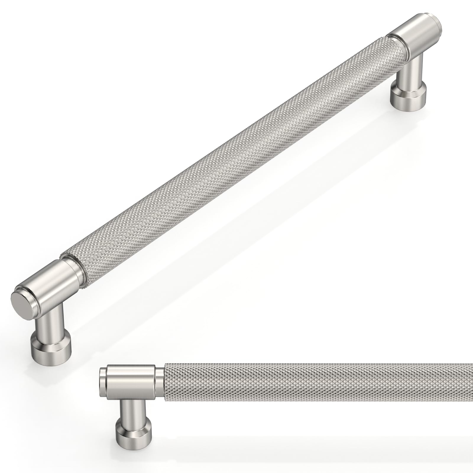 Talentedeco 10 Pack Brushed Satin Nickel Cabinet Pulls 7.5 Inch(192mm) Kitchen Cabinet Handles Cabinet Hardware for Drawer Pulls — image 1