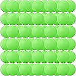 40MM Ping Pong Balls, 50 or 80 Pack Assorted Colored Tennis Balls Multi Color Plastic Balls Fun Beer Ping Pong Balls Bulk for Beer Pong Balls, Arts and Craft, Party Decoration, Cat Balls (80pcs-Green)