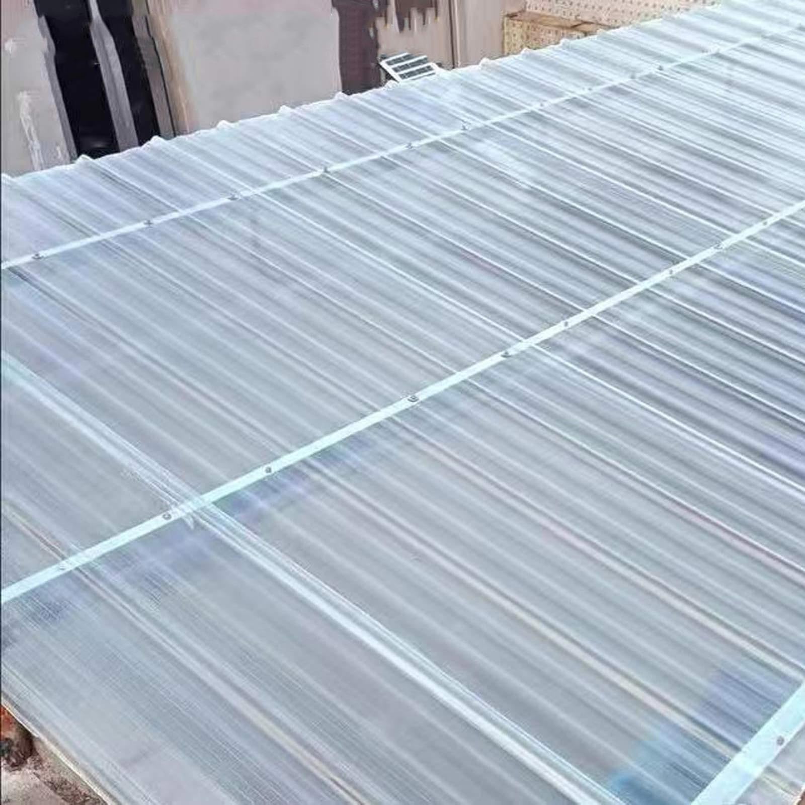 1.20 mm Placa de Iluminación Natural Placa Ondulada 90x50 cm Chapa Ondulada Planchas Transparentes Tejados Resistente a la Intemperie(Clear(5 Piece))