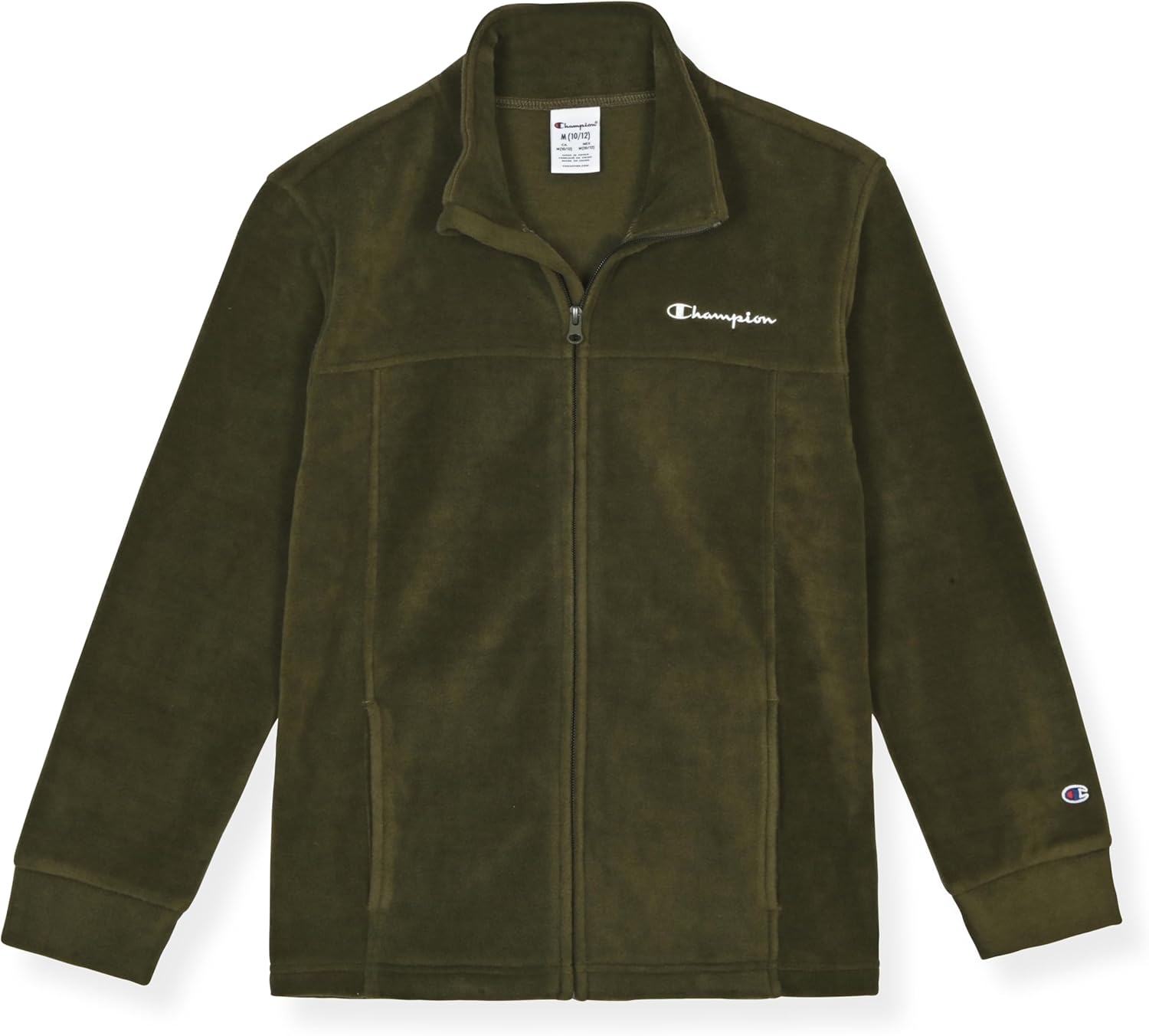 Champion Boys Fleece Jacket Full Zip Polar Fleece Track Jacket With Pockets for Kids Warm Layering Outerwear