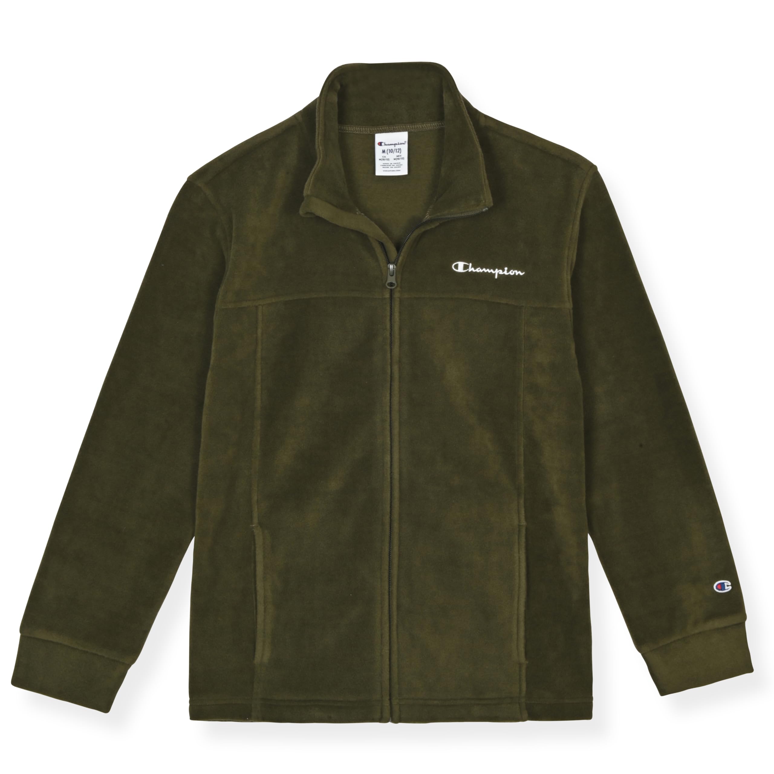 Champion Boys Fleece Jacket Full Zip Polar Fleece Track Jacket With Pockets for Kids Warm Layering Outerwear