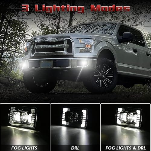 Miniatura 3 de Kit de luces antiniebla LED compatible con Ford F150 2015 2016 2017 2018 2019 2020 repuesto para parachoques de conducción aprobado por DOT, 1 par,