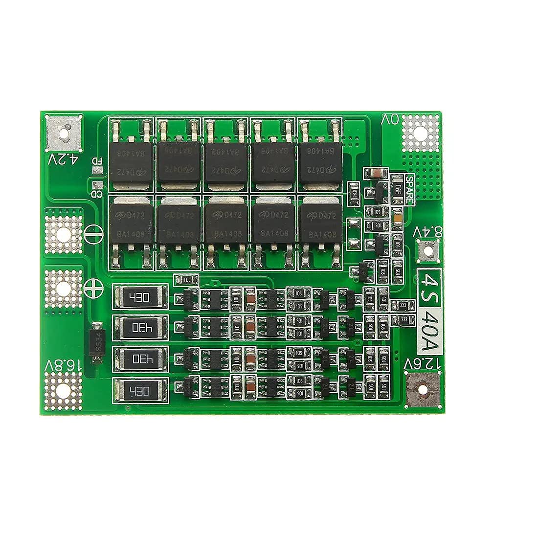 4 Series 40A 18650 Lithium Battery Protection Board 14.8V 16.8V with Balance for Drill Motor Lipo Cell Module (B091HZFFY6) Amazon Price History, Amazon Price Tracker