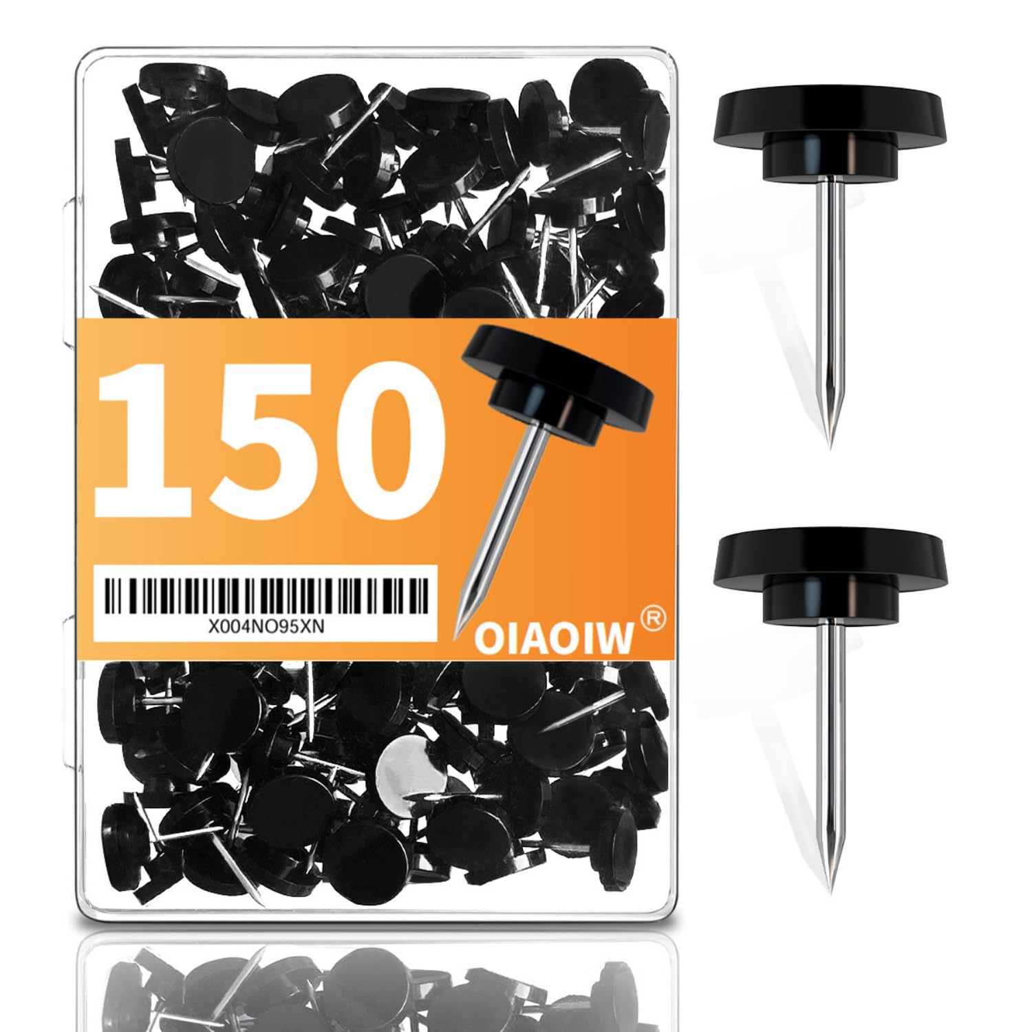 150PCS Clear Thumb Tacks for wall Push pins for wall thumbtacks for Hanging — Amazon image 11