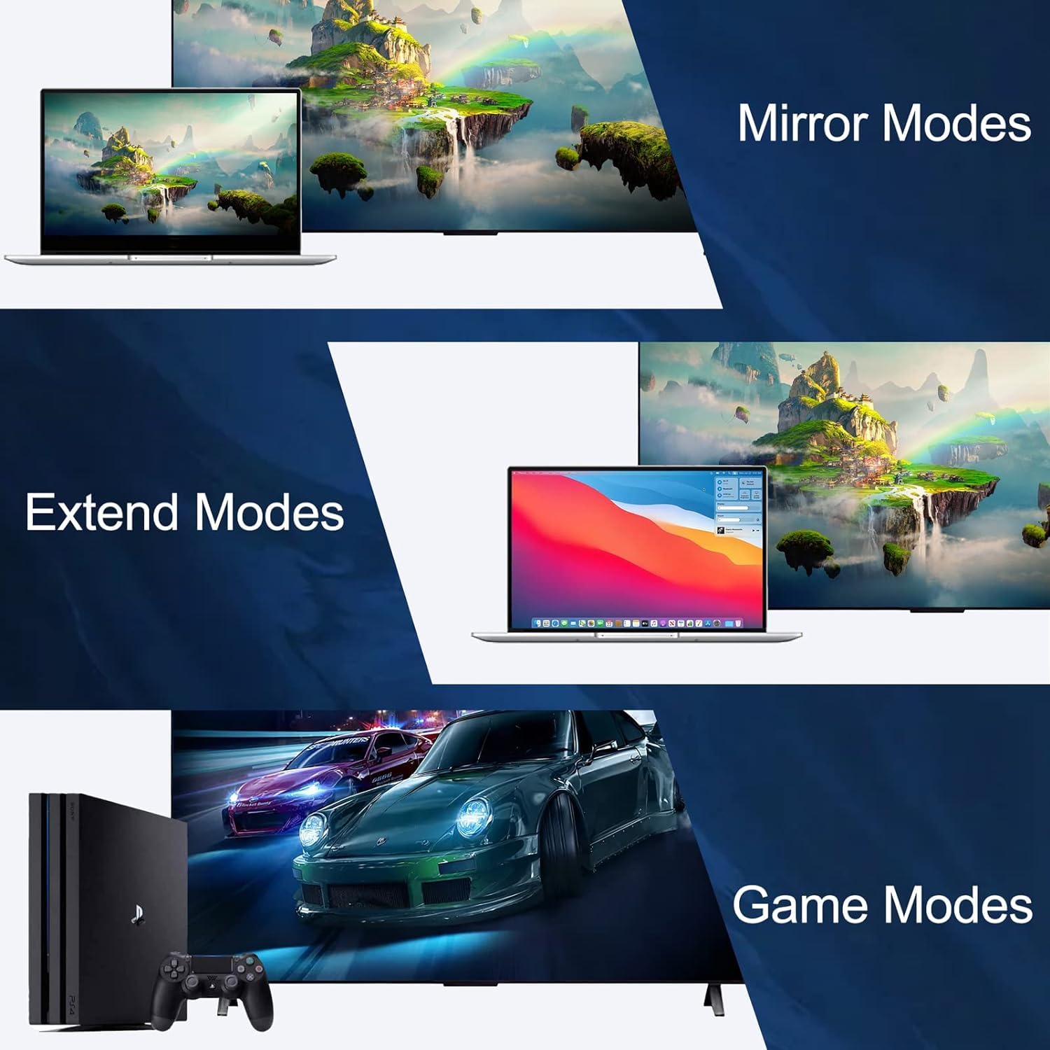 Cavo HDMI 4K da 1,8 m, cavo HDMI ad alta velocità a HDMI, cavo HDMI 2.0 da 1,8 m, supporta 4K a 60Hz, 2K, 1080P, HDCP 2.2, HDR, 3D, ARC ed Ethernet