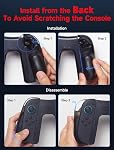 JSAUX Switch 2 Charging Grip for Nintendo Switch 2, Magnetic Grip Controller Compatible with Switch 2 JoyPad, Play While Charging with LED Indicator& 1.5m/4.9ft Charger Cable (Charging Grip with Case)