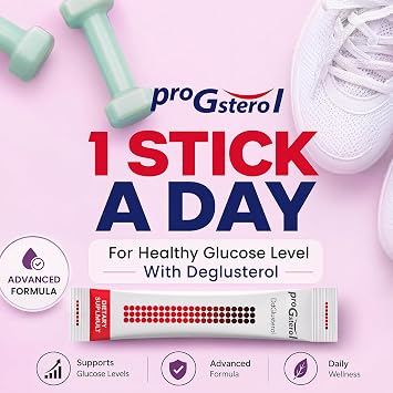 ProGsterol Wellness Peptide Powder with Deglusterol Daily Nutritional Formula for Energy & Lifestyle Support 30 Stick Packs