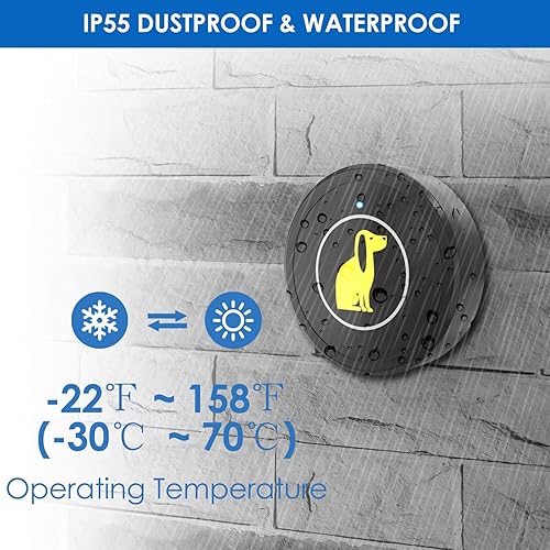 Miniatura 4 de Lalolee Campana de puerta para perro, timbre para entrenamiento de perros, timbre de puerta para entrenamiento de perros y cachorros, puerta