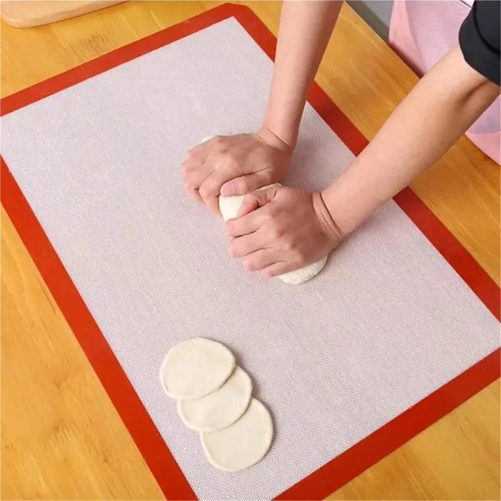2 pezzi tappetino da forno antiaderente macaron fondente for biscotti foglio strumenti for pasticceria for pasta rotolante for torta cucina Per Biscotti, Impasti(42x29.5cm)