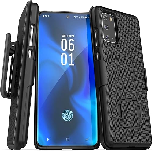 Miniatura 1 de Encased Funda para Galaxy S20 con clip para cinturón DuraClip 2020 funda delgada con funda Samsung S20 62 color negro