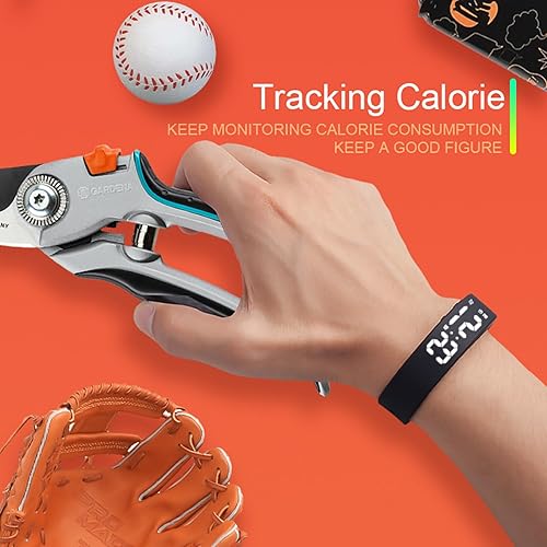 Miniatura 3 de findtime Rastreador de actividad física sin teléfono inteligente, sin Bluetooth, sin aplicación, carga USB, podómetro, deportivo, reloj de pulsera