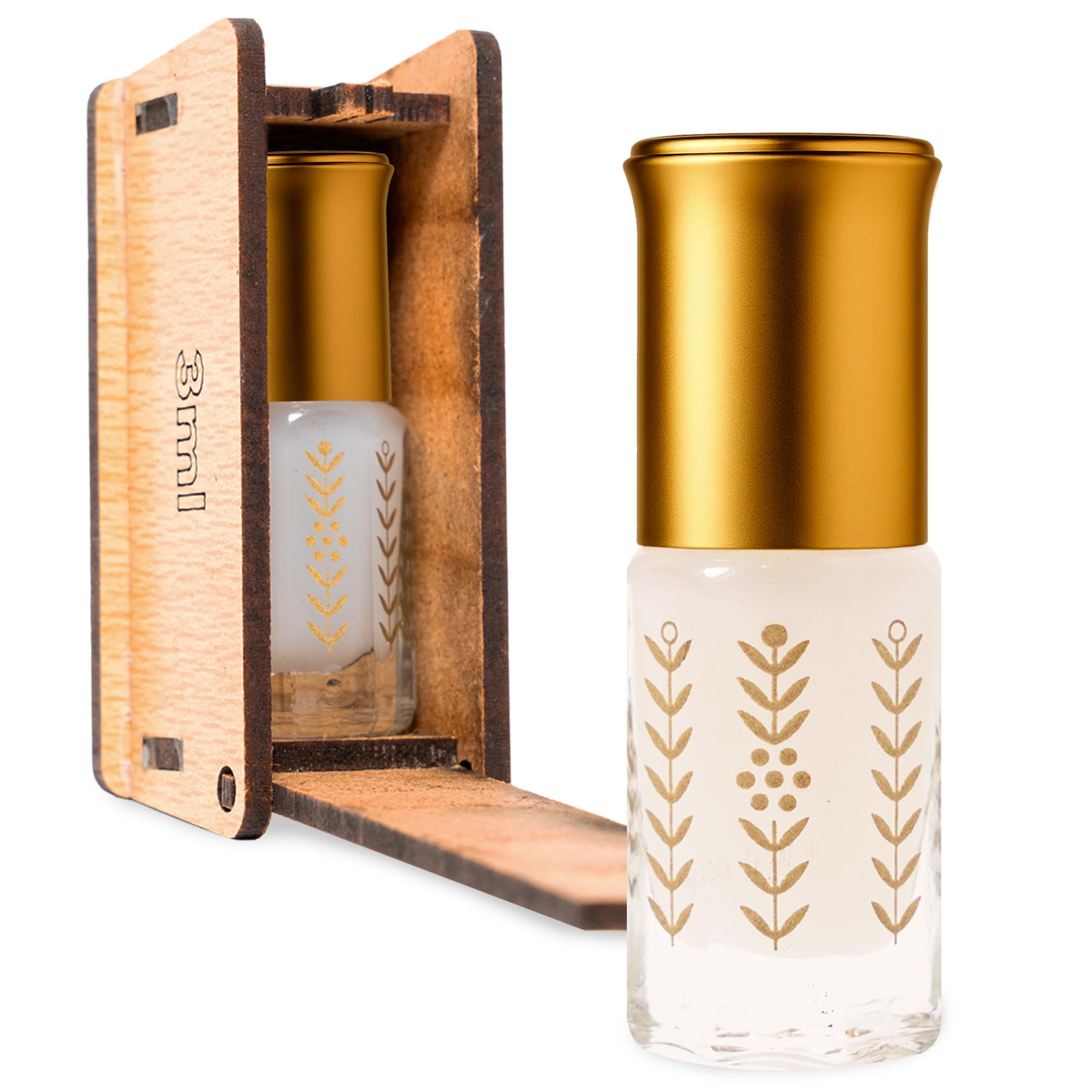 Musk Tahara 3ml | Almizcle Blanco, Aceite Esencial para Purificación después de la Menstruación, Perfume Árabe Mujer, Libre de Alcohol y Apto para Piel Sensible, Textura Cremosa