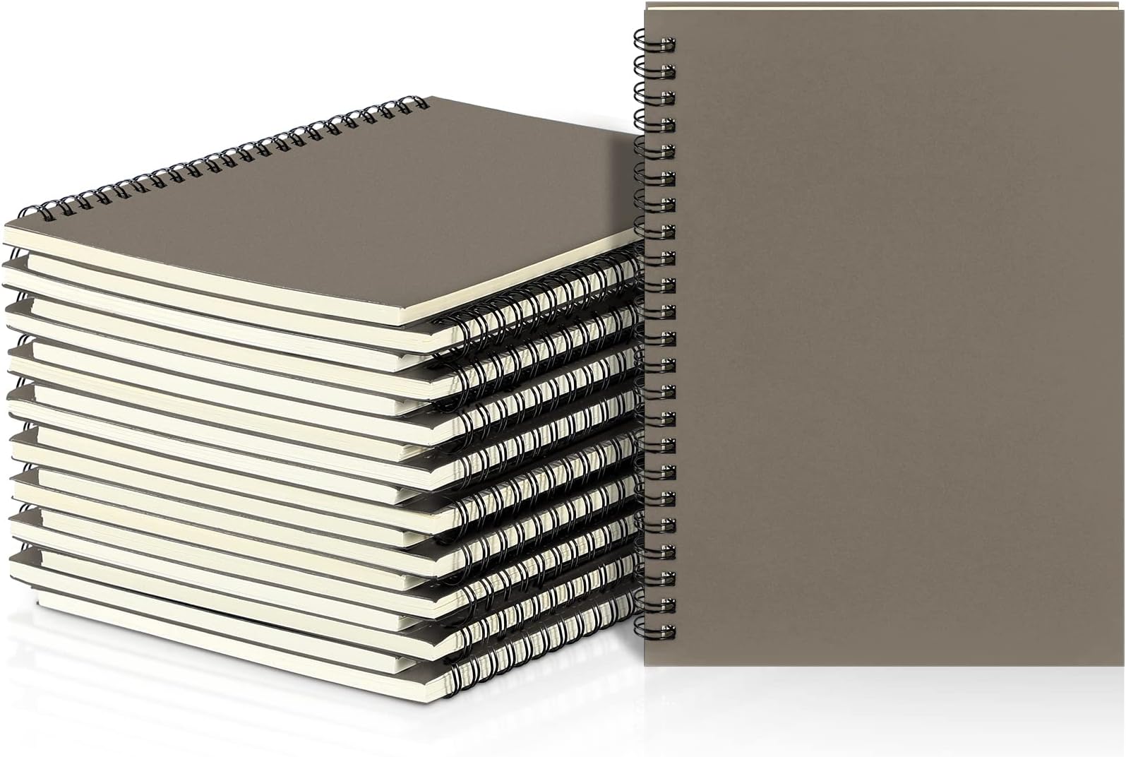 Pasimy 60 Pcs Bulk Spiral Notebook, A5 College Ruled