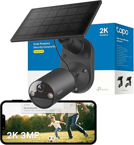 Tapo C411 KIT 2K Solar Überwachungskamera für außen, nich…