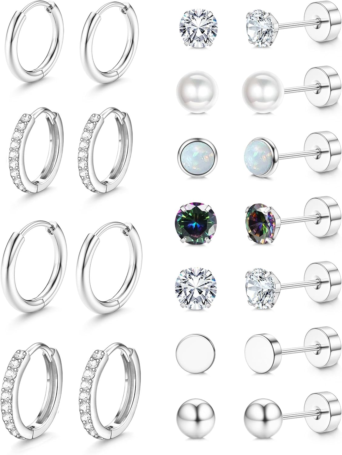 Hypoallergenic Stud Hoop Earrings