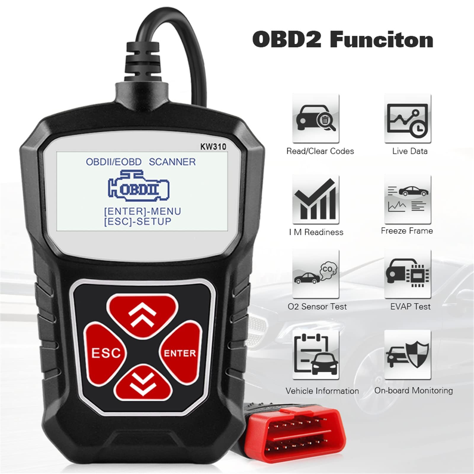 Skaner OBD2 Dla Auto OBD 2 Skaner Samochodowy Narzędzie Diagnostyczne Skaner Samochodowy Narzędzia Samochodowe Język Rosyjski