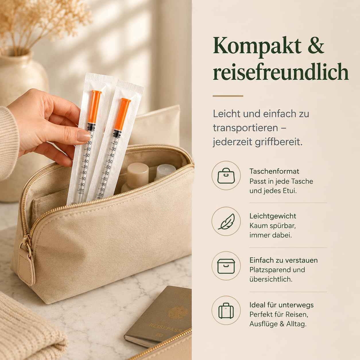 200 Stück 1ml Plastiktube 31G 1/4 Inch (6mm), Spritze mit Skala einzeln versiegelt für die Flüssigkeitstrennung,Laborzubehör