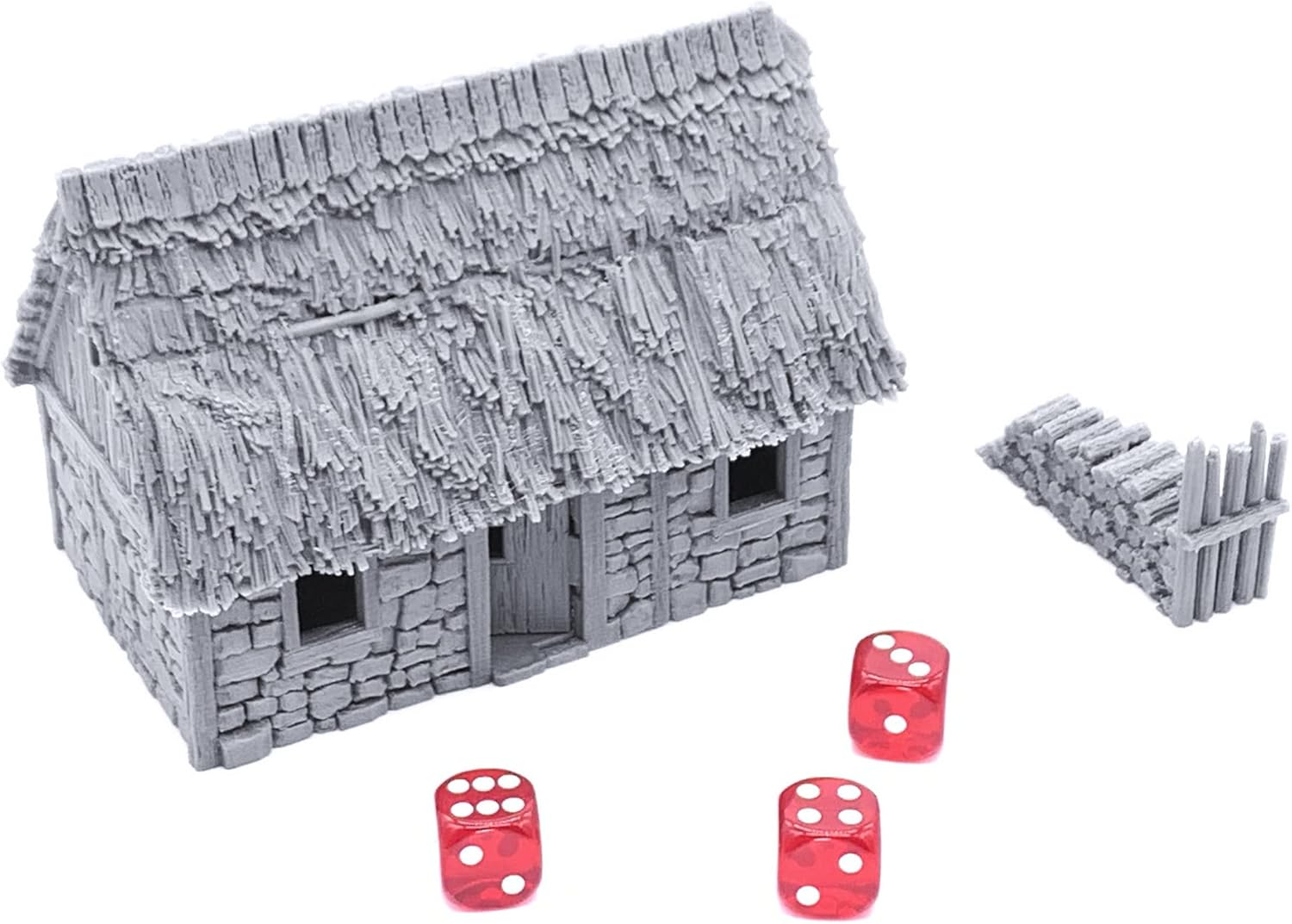 EnderToys Stone Houses Terrain - 3D Printed 28mm Scale Tabletop Scenery For Wargames