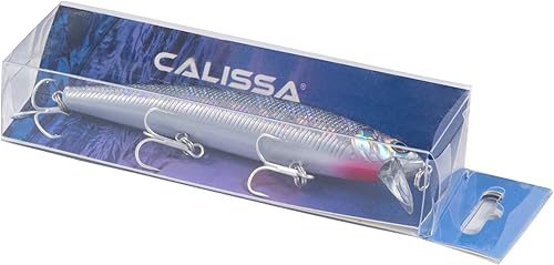 Miniatura 12 de Calissa Offshore Tackle 110mm and 140mm California Inshore Fishing - Special Jerkbait Crankbait Surf Flash Fishing Salt Pro Lure Minnow Zebra MS