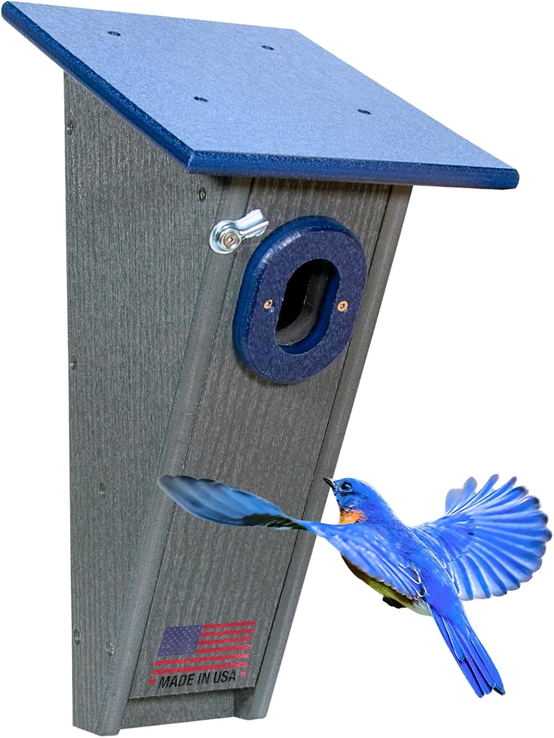 JCs Wildlife Peterson Bluebird House (Gray and Blue)