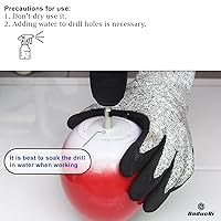 Vista 3 de Sierra de agujero de diamante de 3/8 pulg., uso en mojado, broca de diamante de 3/8" para azulejos de porcelana, vidrio, granito, cerámica, mármol