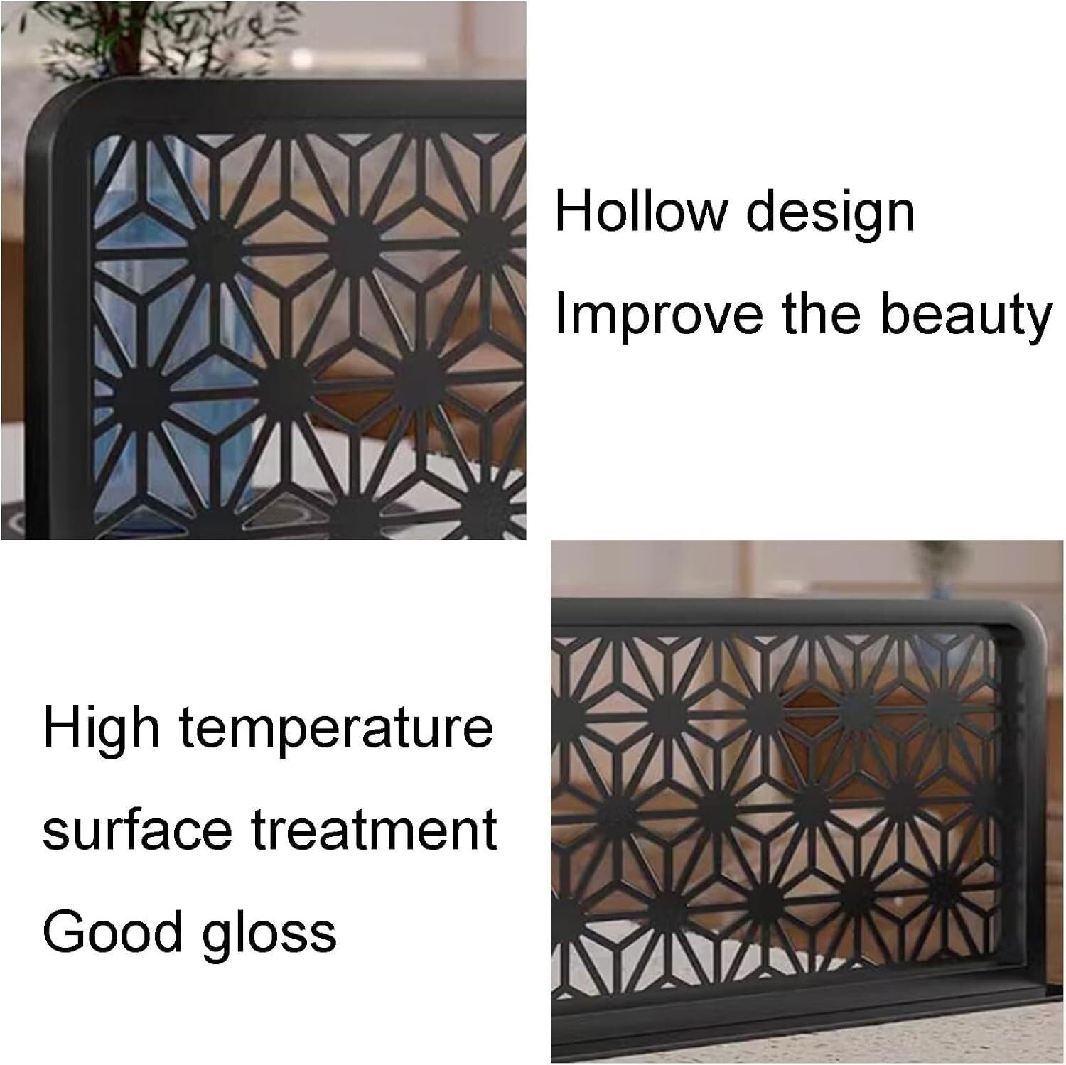 Commercial Office Desk Partition PanelRoom Divider for Hotels Bars & Dining AreasBlack 100cmSpace Enhancer & Privacy Solution for Workspaces