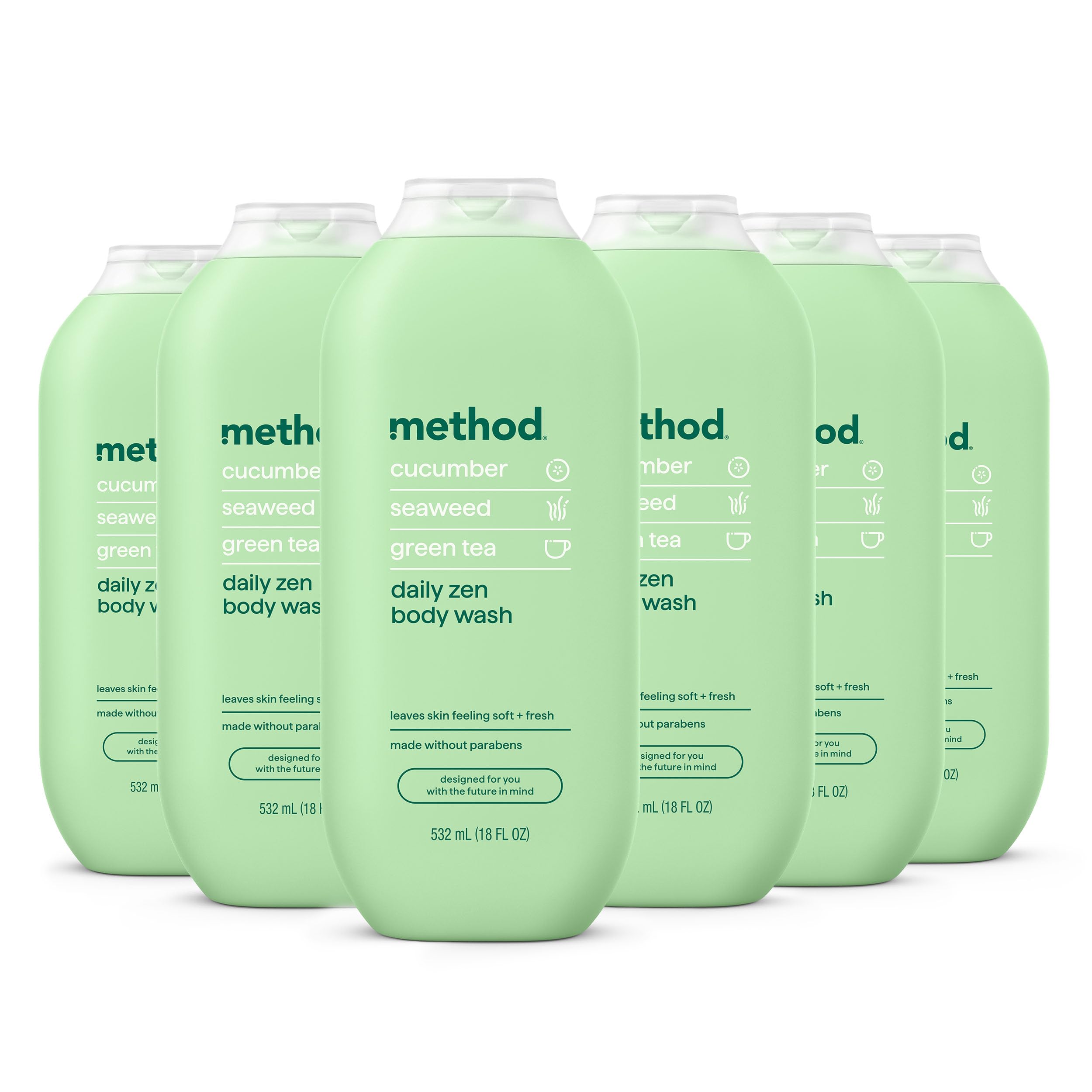 Amazon.com: method Body Wash, Daily Zen, 18 fl oz, 6 pack