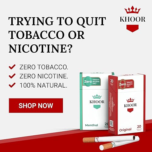 Vista 38 de KHOOR Cigarrillos de mentol a base de hierbas, 2 paquetes de sabor a mentol, alternativa satisfactoria para fumadores que buscan una alternativa