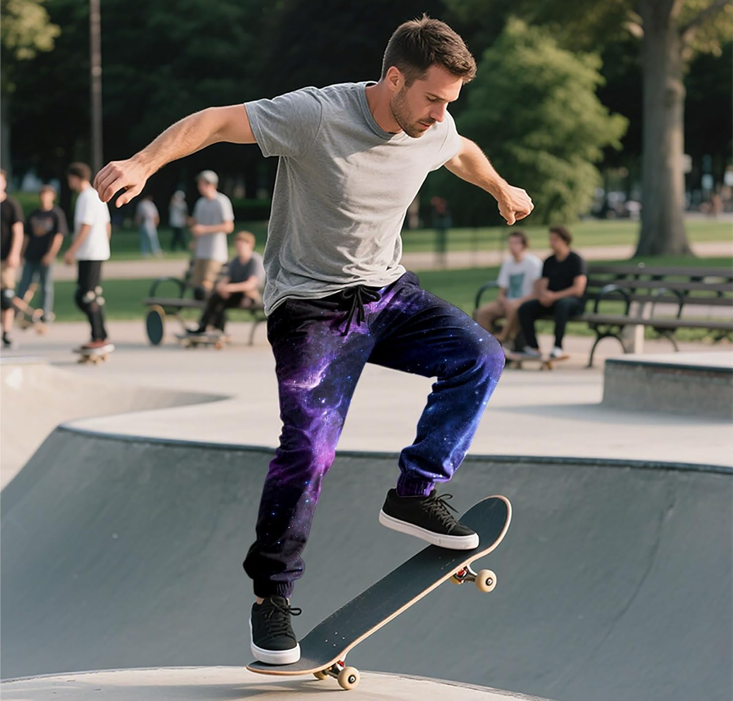 Goodstoworld Mens Cool Joggers Pants 3D Novelty Casual Sweatpants with Drawstring - Image 2