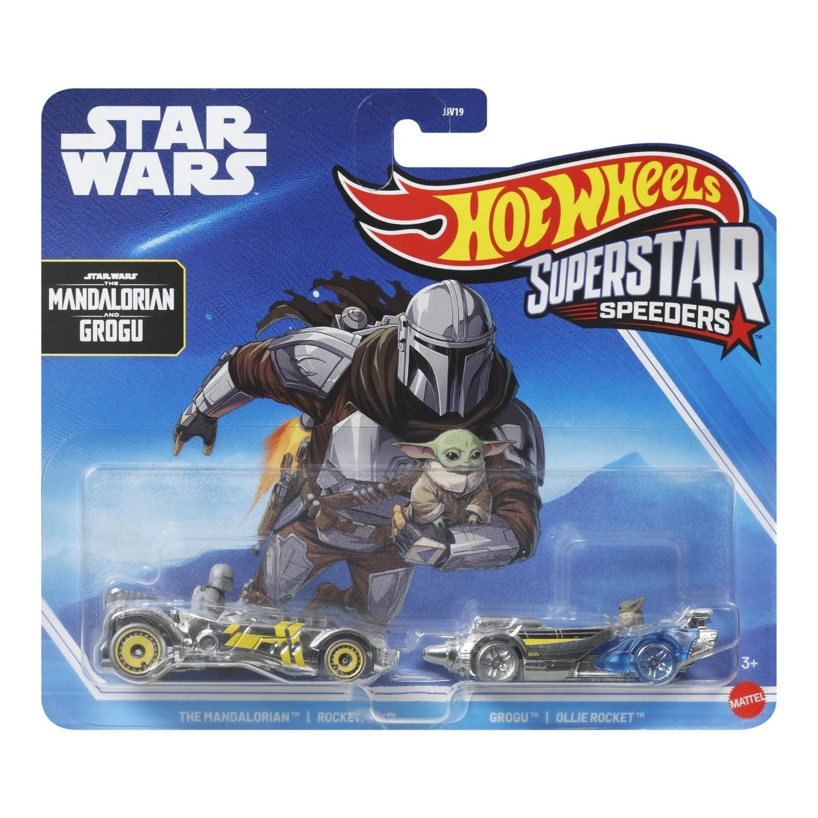 Hot Wheels - Superstar Speeders - Star Wars The Mandalorian & Grogu (Rocketfire & Ollie Rocketu) /Toys