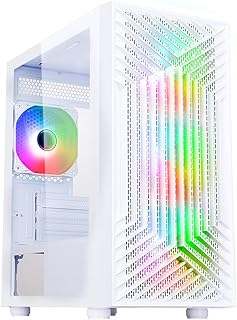 Gaming PC Tower: Intel Core i7-4770 • Nvidia GTX1650 4GB • 16GB RAM • 256GB SSD+1TB HDD • 500W 80Plus • WiFi • Windows 10 • Terra White