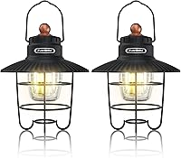 Vista 11 de Linterna de camping LED EverBrite, linterna recargable USB C con 3 modos de luz, linternas vintage para exteriores con función de banco de energía