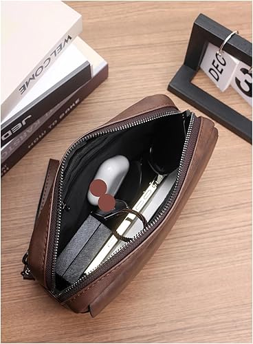 Miniatura 4 de Mens Purse Retro Handbag Fashion Business Casual Portable Large Capacity Multifunctional Wristlet Clutch Bag