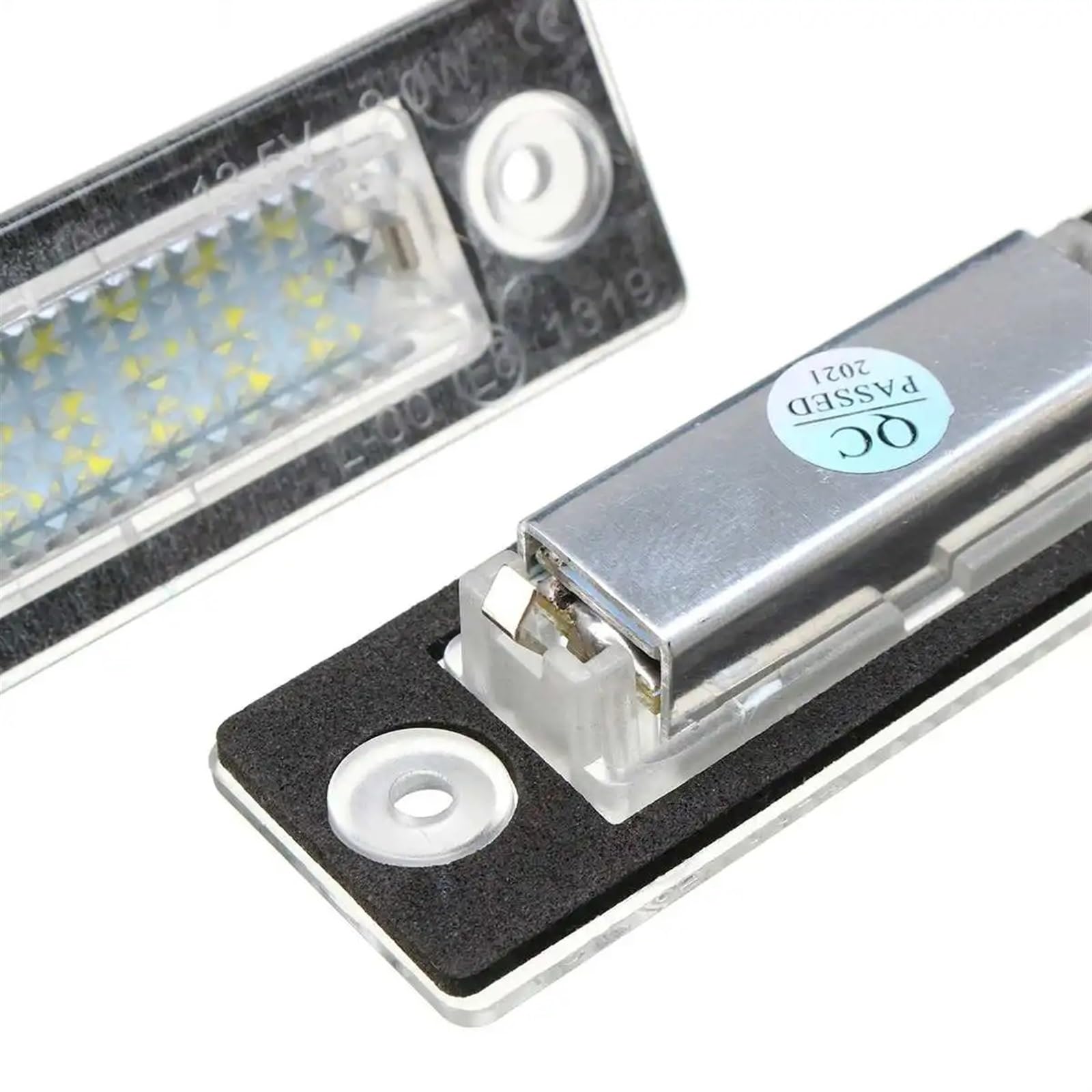 Luz de matrícula (2 Unidades) LED para matrícula de Coche, Compatible con VW Transporter T5 Multivan, Caravelle, Passat Caddy, Touran y Golf.