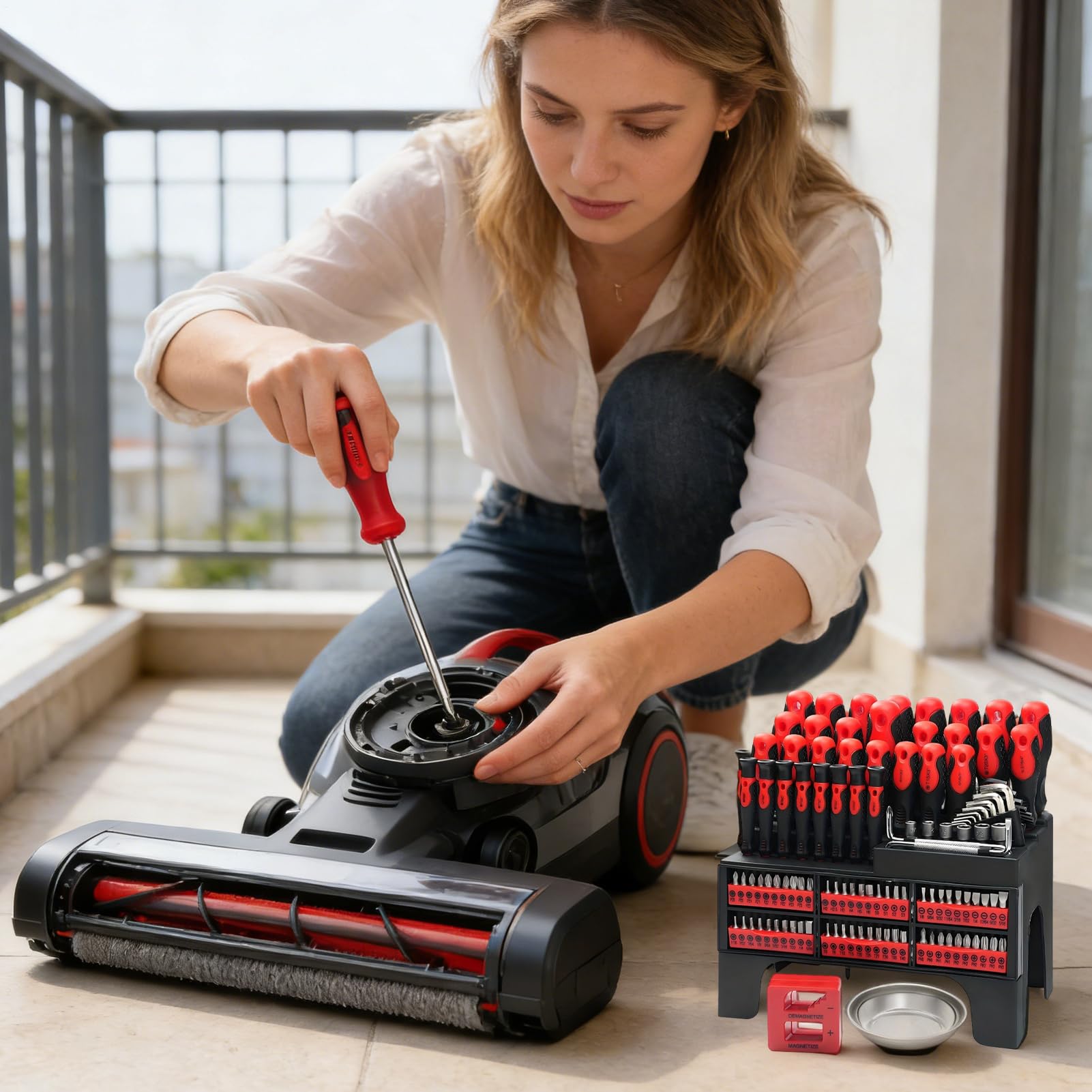 Magnetic Screwdriver Zestaw Narzędzi Do Naprawy Końcówek | Komplet Narzędzi Z Etui Do Konserwacji Komputerów Zegarków Okularów Sprzętu AGD Napraw Samochodowych Domowych I